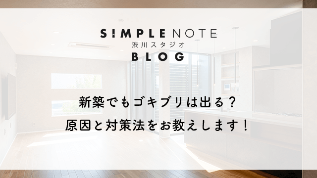 新築でもゴキブリは出る？原因と対策法をお教えします！